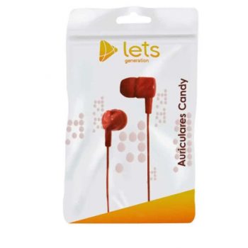 AURICULARES MOD19 - MP3 - ROJO LETS