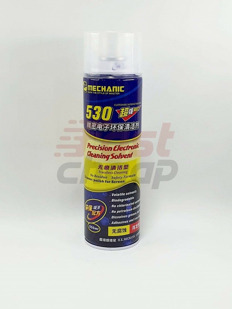 LIMPIADOR DE CONTACTOS 530 AZUL Y AMARILLO MECHANIC