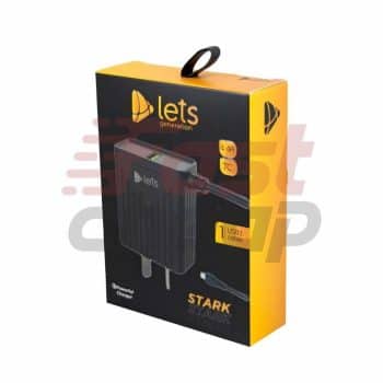 CARGADOR 220V LETS MOD08 - 4,4 A - 1 USB C/CABLE TIPO C - NEGRO LETS