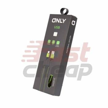 CABLE USB MOD 59 - TEXTIL ONLY - LIGHTNING - VERDE ONLY