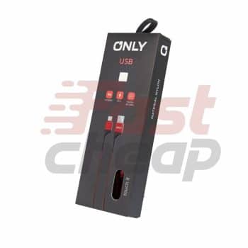 CABLE USB MOD 59 - TEXTIL ONLY - LIGHTNING - ROJO ONLY
