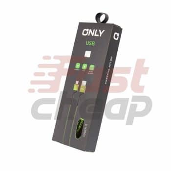 CABLE USB MOD 58 - TEXTIL ONLY - V8 - VERDE ONLY