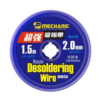 MALLA DESOLDANTE SUPER SOLDER WICK 2.0mm x 1.5m MECHANIC