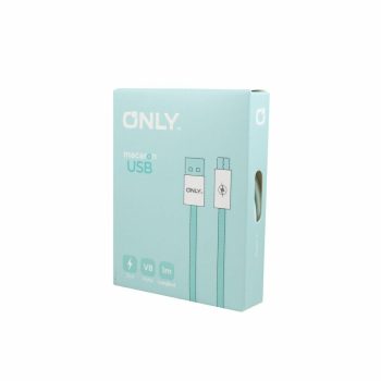 CABLE USB MOD 115 - MACARON - ONLY V8 - VERDE ONLY