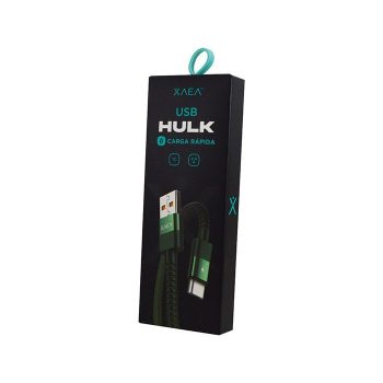 CABLE USB MODX-089 HULK TIPO C - XAEA - VERDE XAEA